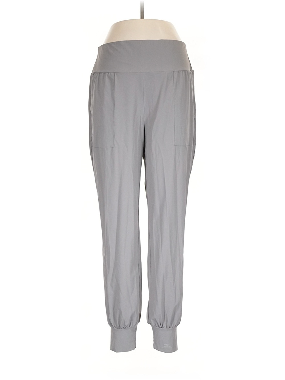 NWT HALARA Large Light Gray High-Waist Jogger Pants